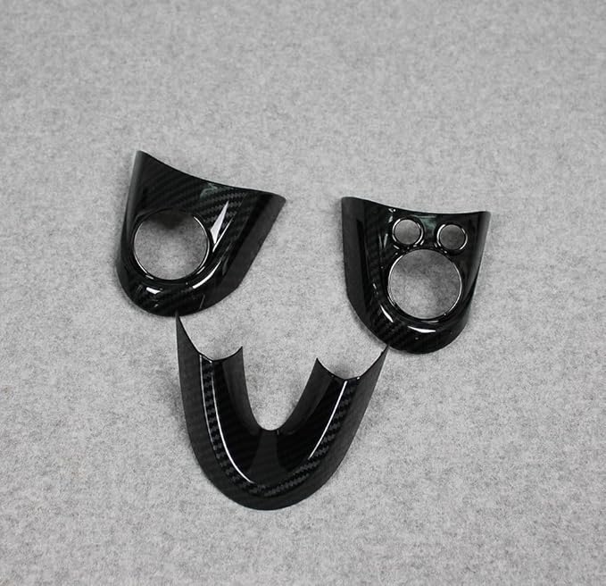 Fit for 2018 2019 2020 2021 2022 2023 Mini Cooper/Mini Cooper S Wheel Steering Trim Panel Cover Trims ABS Carbon Fiber