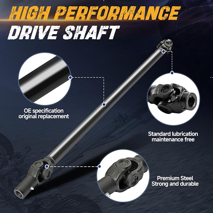 Front Propeller Drive Shaft Prop, Fit for Polaris Ranger Crew 570, 570-4, 900, 900-5, 900-6, 1000 Diesel | Fit for Ranger Crew XP 900 1000 | Fit for Ranger Diesel HST, 2014-2020, OE 1333146