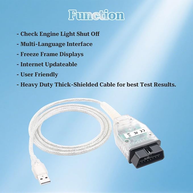 Mini Vci J2534 Cable for Toyota Techstream-Latest Version V18.00.008,OBD2 to USB Diagnostic and Reprogramming Cable Fits Toyota Lexus Scion Vehicles,Work with Windows XP Win7 Win10(32/64bit)