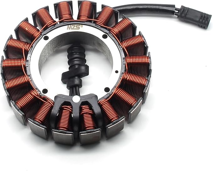 MZS 30017-08 Motorcycle Electric Stator Coil Compatible with Softail Breakout Deluxe Fat Boy Slim Heritage Rocker 2008-2017 / Dyna Street Fat Bob Low Rider Super Glide 2008-2017