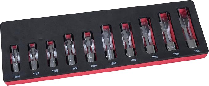 Lisle 12030 Flare Nut Socket Set, 10 Pc.