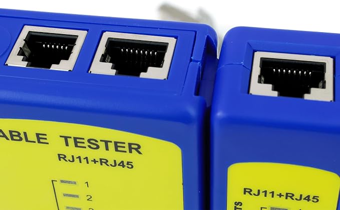 DataShark PA70025 Network Cable Tester | Cable Mapper, Check Continuity | LAN (RJ45) & Telephone (RJ11 RJ12 RJ14) | Test Patch Cords or Installed Cable Runs
