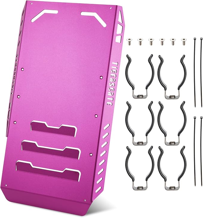 Aluminium Skid Plate Lower Engine Chassis Protection Guard for 2014-2023 Harley Touring Street Electra Road Glide King, Purple