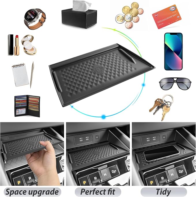 SKTU for 2025 2026 Nissan Murano Accessories Wireless Charging Mat for 2025 2026 Nissan Murano (SV/SL/Platinum) Center Console Non-Slip Pad 2025 2026 Murano Console Mat 2025 2026 Murano SL Accessories