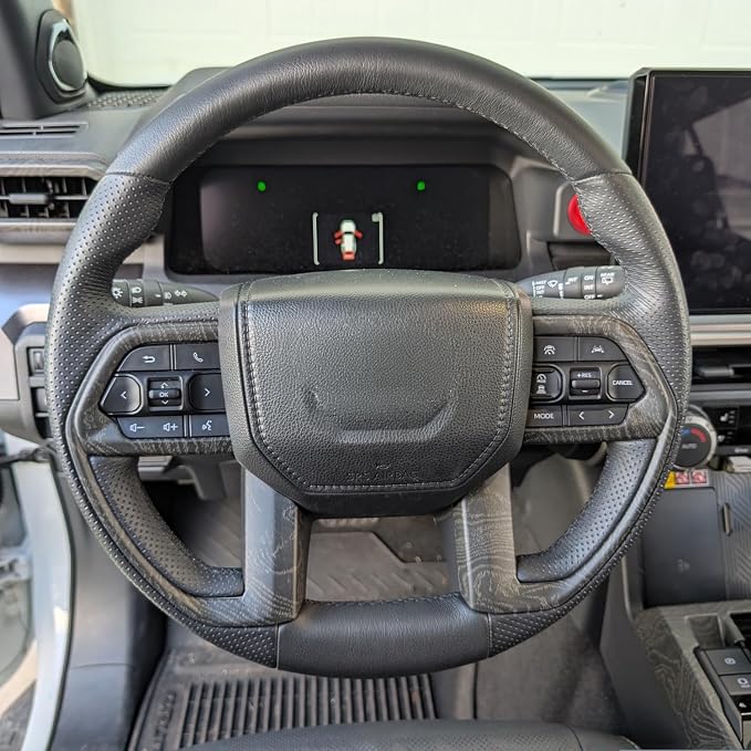 for Toyota Tacoma 2024 2025 2026 for 4Runner 2025 2026 Interior Accessories Steering Wheel Cover & Air Conditioner Air Vent Cover ABS Decorative Frame Trim
