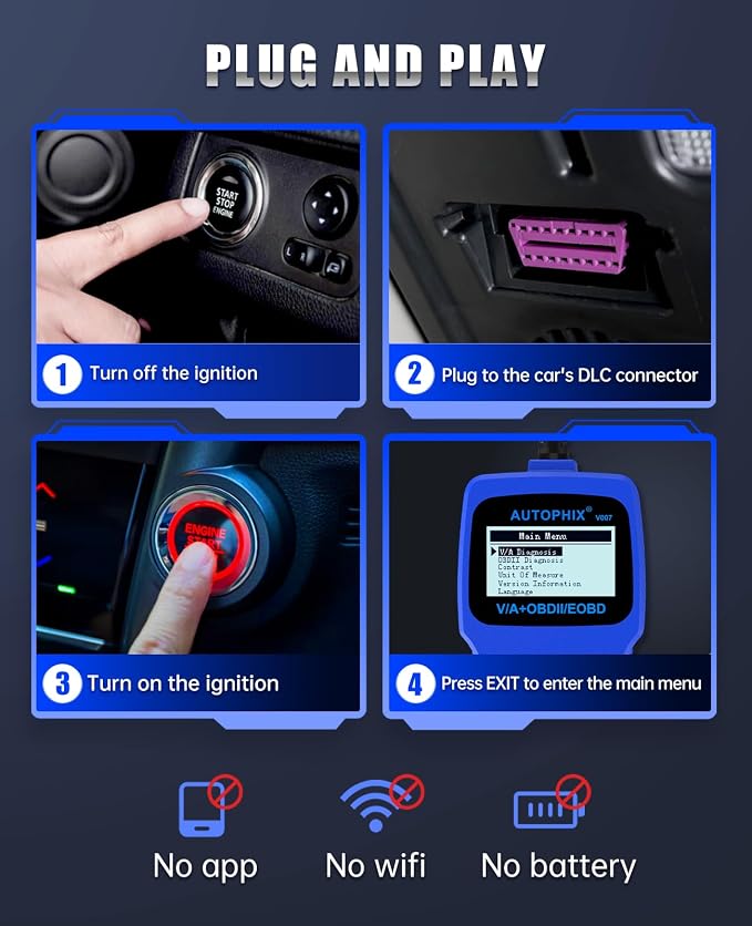 AUTOPHIX V007 OBD Scanner for VW Volkswagen, Audi Skoda Seat Golf Passat Code Reader Diagnostic Tool, Check Engine Light/Oil Reset/Throttle Position Adaption/EPB Reset