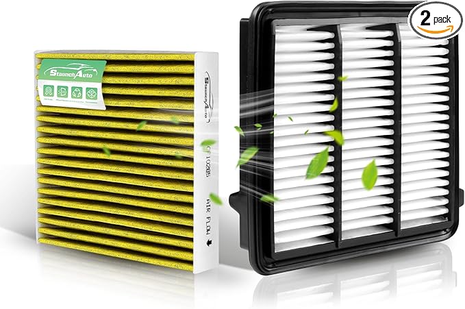Engine + Cabin Air Filter Set, Replacement for Honda Civic 2022-2026, Accord 2023-2025, CR-V 2023-2026 (All Only Fit 1.5L), Automotive Accessories - 2 Pack Replace #CF11182 17220-64A-A00