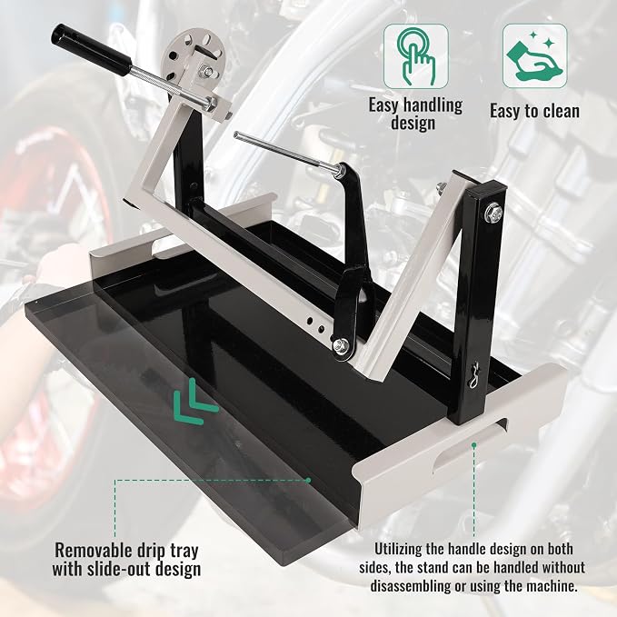 Motorcycle Engine Stand for All Vertical Single-Cylinder 2-Stroke or 4-Stroke Small Engines, Rotary Motocross Engine mounts