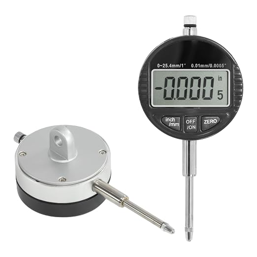 HFS(R) Disc and Rotor/Ball Joint Gage Set 0-1" Digital Dial Indicator 360° Flexible Stem Holder Locking Plier Automotive Measurement Tool