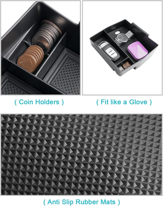 CDEFG for 2025 Subaru Forester Center Console Organizer, for 2025 Subaru Forester Accessories Middle Console Armrest Storage Box