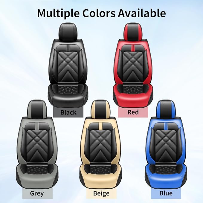 4Runner Car Seat Covers Custom Fit for Toyota 4Runner 2003-2026 Full Coverage Leather Waterproof Breathable Seat Cover, Automotive Seat Protectors, Airbag Compatible Front Seats, Black Beige