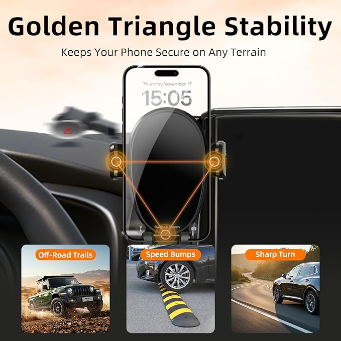 Phone Mount for Toyota Corolla (2019-2025 2026,8") / Corolla Hatchback (19-26) / Corolla Cross (2022-2026), 360° Adjustable Dashboard Car Mount, Hands Free Mobile Holder, with Storage Box, Car Gifts