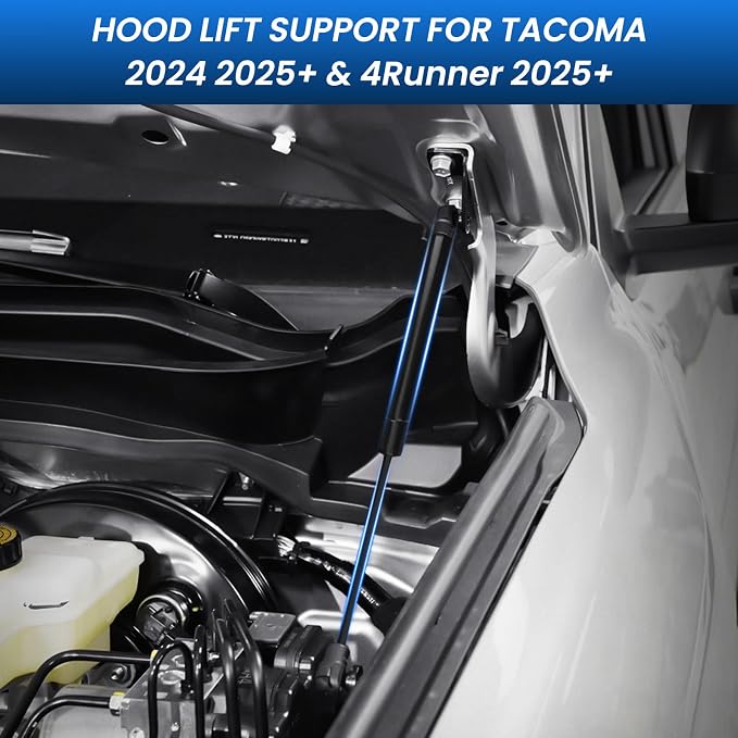 Hood Struts for Toyota Tacoma 2024 2025 2026+ and 4Runner 2025+, Hood Lift Support No Drill Front Gas Springs Shocks Compatible with Toyota Tacoma/4Runner Accessories