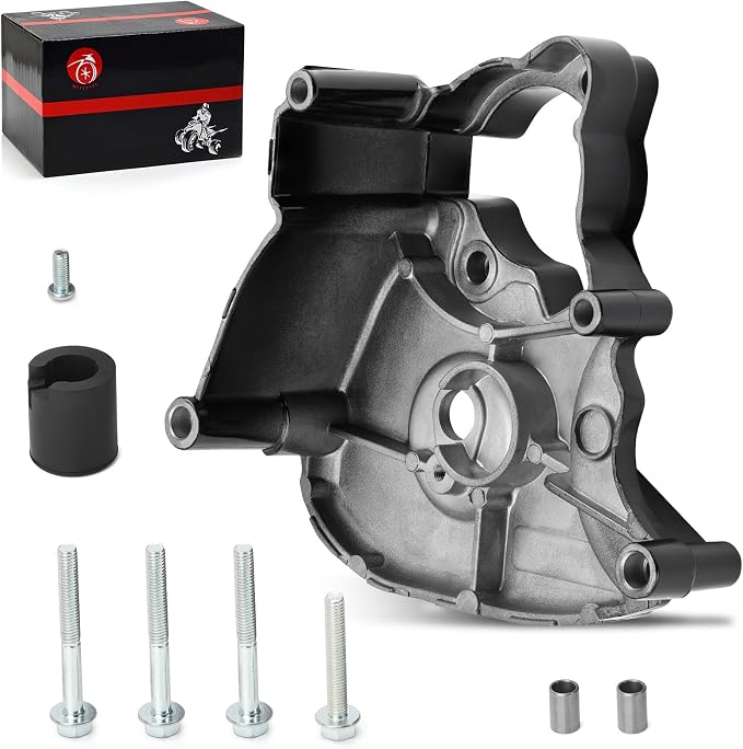 Left Engine Front Drive Sprocket Cover & Bolt Compatible with Suzuki GSX1300R Hayabusa 1999-2007 11361-24F10