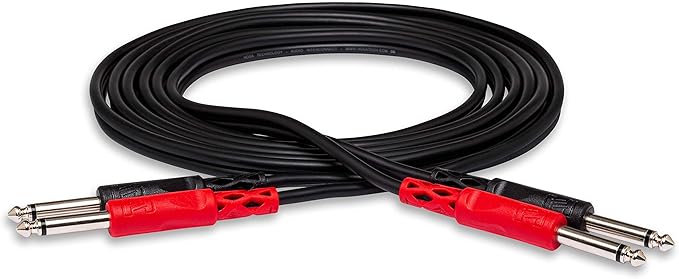 Pyle Compact Mini Hum Eliminator Box - 2 Channel Passive Ground Loop Isolator, Hum Killer PHE300 & Hosa CPP-204 Dual 1/4" TS to Dual 1/4" TS Stereo Interconnect Cable, 4 Meters