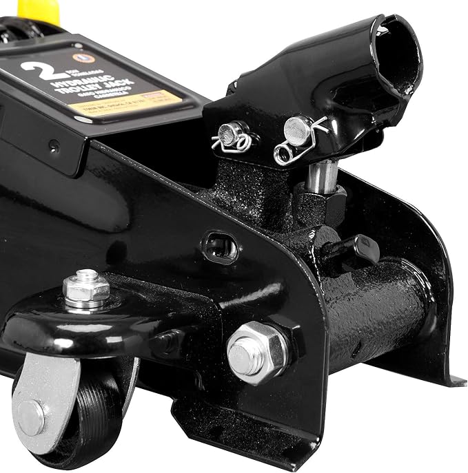 Big RED AT82001BR Hydraulic Trolley Service/Floor Jack Combo with 2 Jack Stands, 2 Ton (4,000 lb), Black
