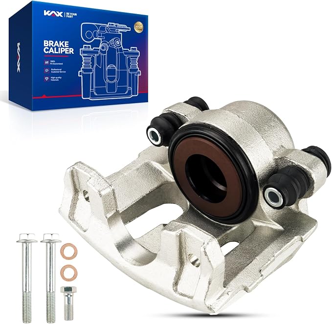 KAX Disc Brake Caliper Assembly Fit for Jeep Wrangler 1990-1995 1997-2006, Cherokee 1990-2001, Grand Cherokee 1993 1995-1998, Comanche 1990-1992, Grand Wagoneer 1993, Wagoneer 1990, Front Left Side