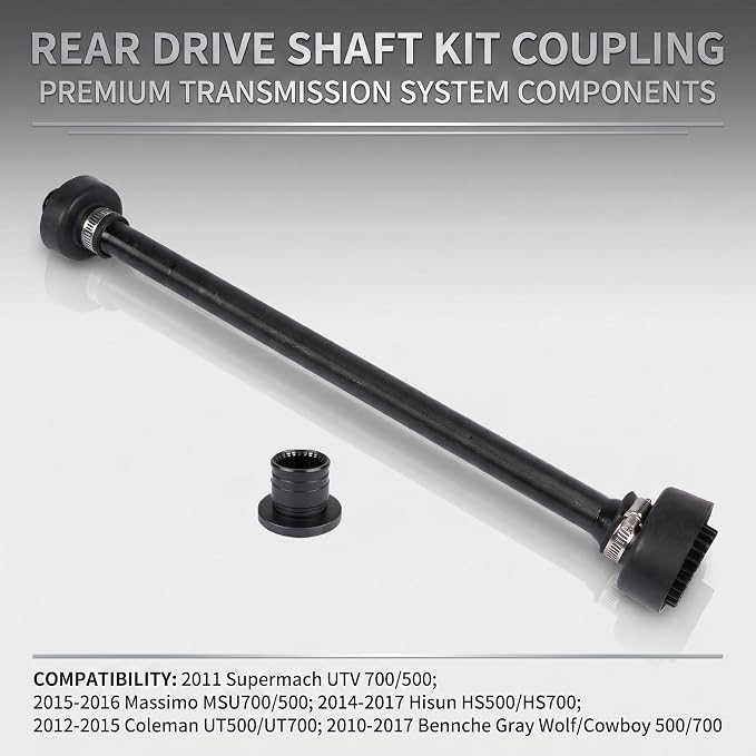 22190-F39-0000 Transmission Rear Drive Shaft Kit Coupling Compatible with Hisun UTV700 UTV500 MSU700 MSU500, Replace# 26330-115-0000, 91103-F39-0000