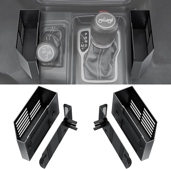 DIAMOOKY Center Console Organizer & Window Switch Button Cover for Jeep