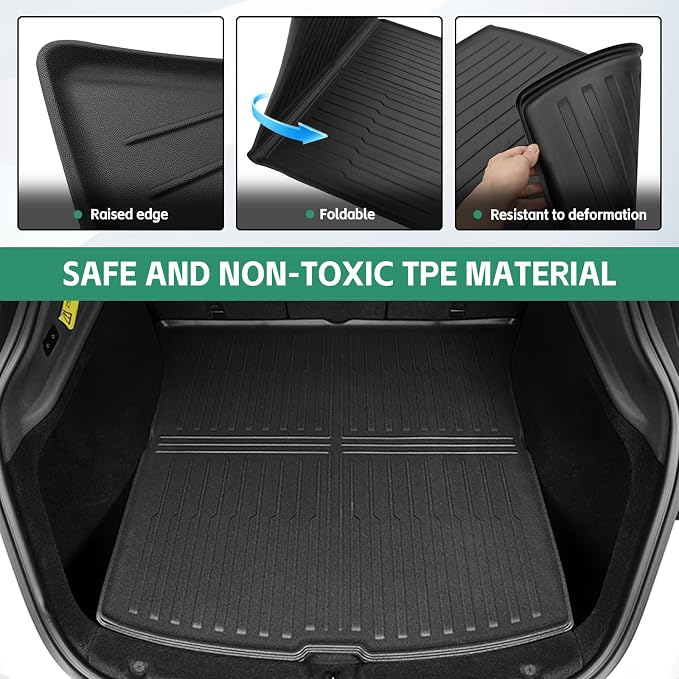 For Tesla Model Y Juniper 2025 2026 Floor Mats & Cargo Liners & Backrest Mat & Center Console Side Anti-Kick Mats & Interior Model Y NEW Accessories 9PCS