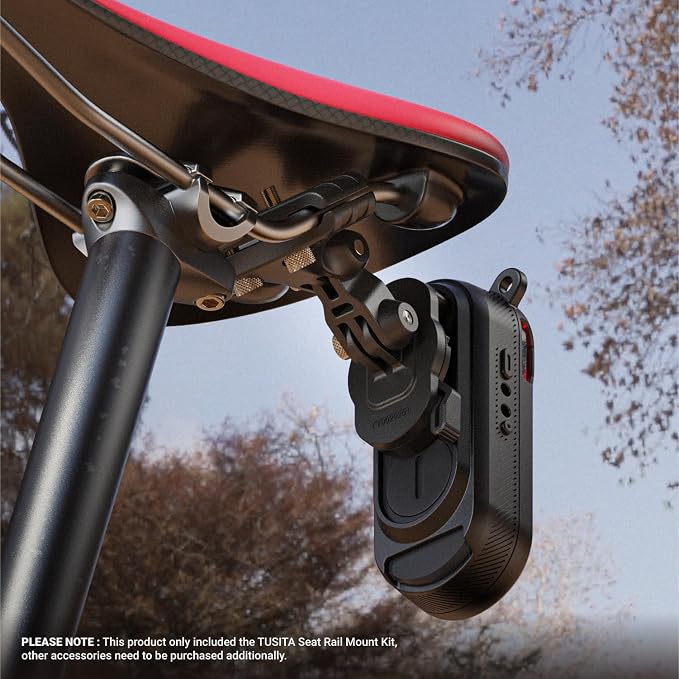 TUSITA Seat Rail Mount Kit Compatible with Garmin Varia RCT715 Bicycle Radar