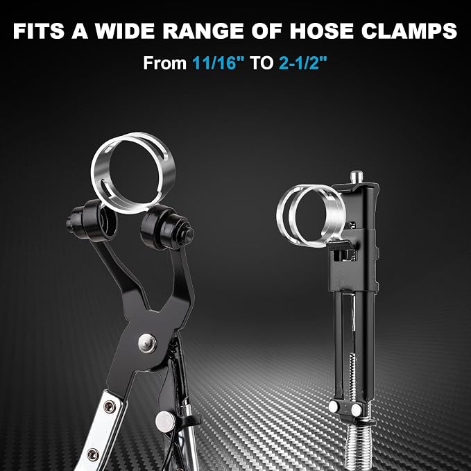 9PCS Professional Hose Clamp Pliers Set for Automotive, Long Reach Flexible Wire & Swivel Jaw Pliers for Fuel, Oil, Coolant Radiator Heater and Water Hoses
