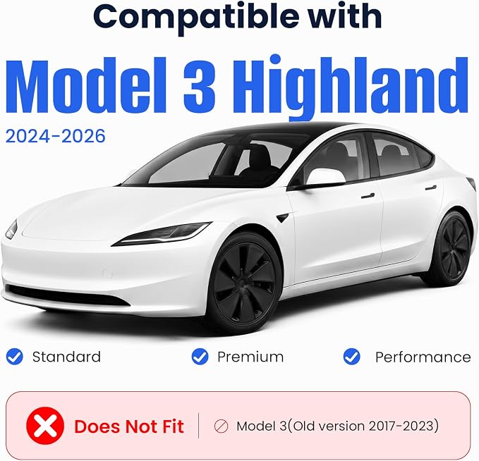 2026 Center Console Organizer for Tesla Model 3 Highland 2024-2026 | OEM-Style Fit, Double-Layer Storage with Bottom Trays, Smooth Sliding, Tesla Model 3 Highland Accessories 2024-2026 Only