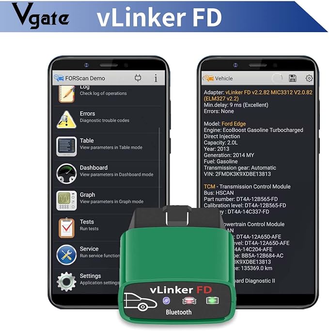 Vgate vLinker FD Bluetooth3.0 OBD2 Scanner for FORScan Fixed Diagnostic Tool Car Code Reader for Android & Windows