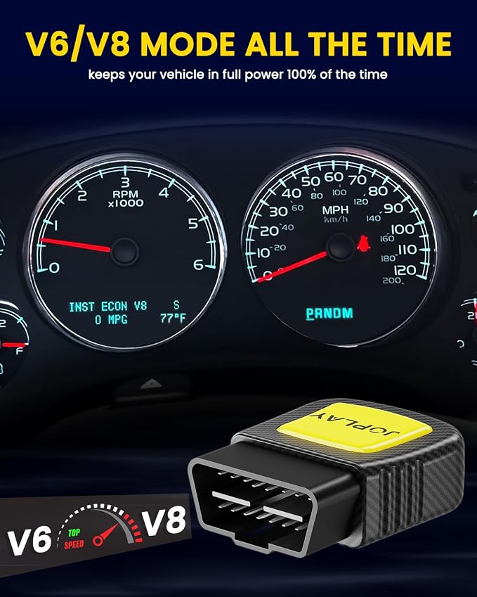 JOPLAY AFM DFM Disabler with Start-Stop, Automotive Grade, Low Power Draw, Compatible with Silverado Sierra Tahoe Yukon Cadillac