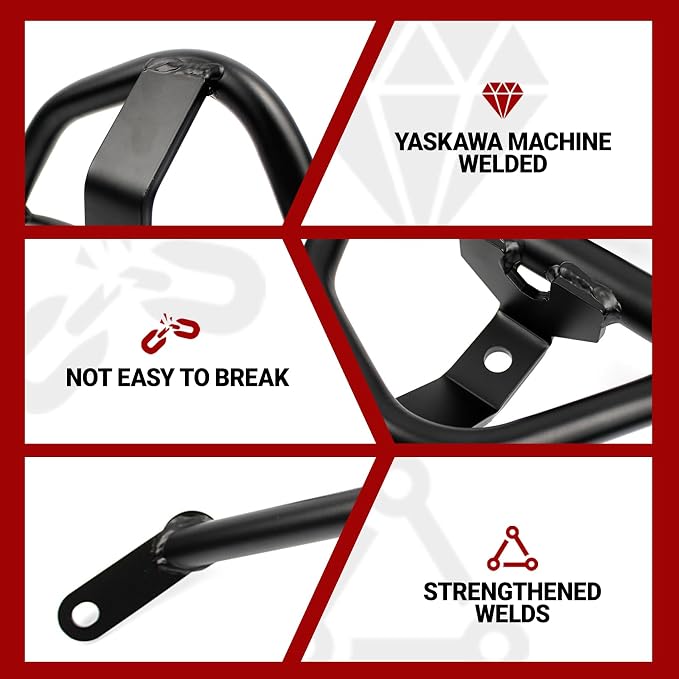 Motorcycle Crash Bar for Z650 ER650 2017-2026 | Engine Guard Highway Bar Bumper Side Falling Protection High-Temp Powder Coating