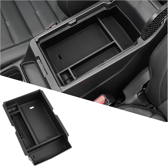 LFOTPP 2026 CRV Center Console Organizer for 2023 2024 2025 2026 Honda CRV Accessories ABS Plastic Armrest Console Tray Compatible with 2023-2026 CRV EX/EX-L/Hybrid Sport/Hybrid Sport Touring