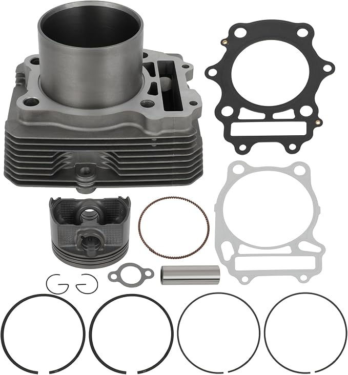 SCITOO Cylinder Piston Gasket Top End Rebuild Kit for Suzuki for Eiger 400 LTA400 2x4 2002, for Suzuki for Eiger 400 LTF400 2x4 Manual 2002-2007, 12151-24A00 12140-38F10 11241-38F00 11210-27H00-0F0