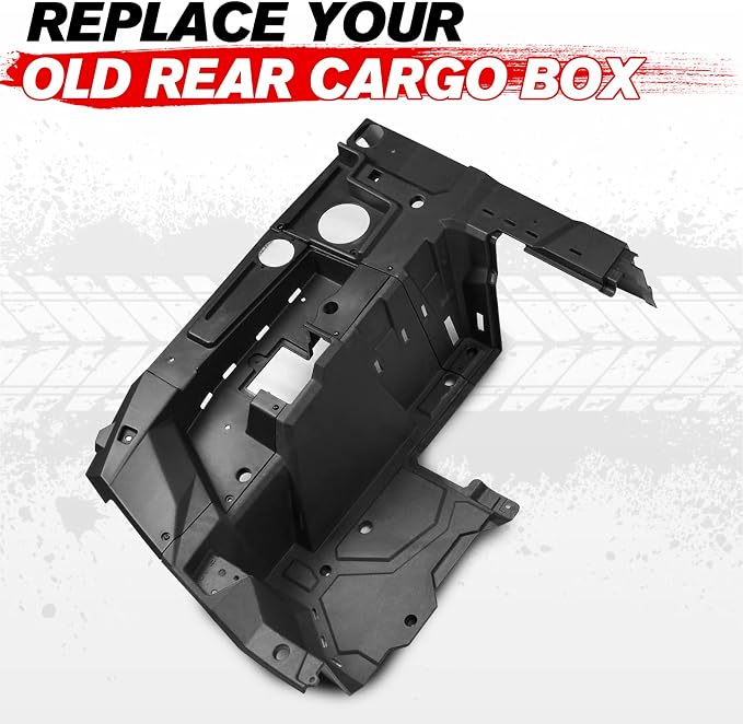A & UTV PRO Left Side Rear Box Section for Polaris RZR XP 1000/ XP 4 1000 / XP Turbo/XP 4 Turbo 2014-2023, Combined Rear Luggage Storage Bed Box Accessories, Replace # OEM 5454271, LH,Black