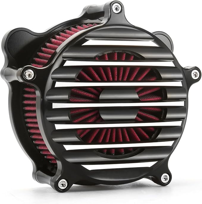 For harley air cleaner filter Sportster Softail Touring street road king glide Dyna for harley davidson air intake filters (Venturi style -red filter, C-For Touring 08-16, Softail 16-17)
