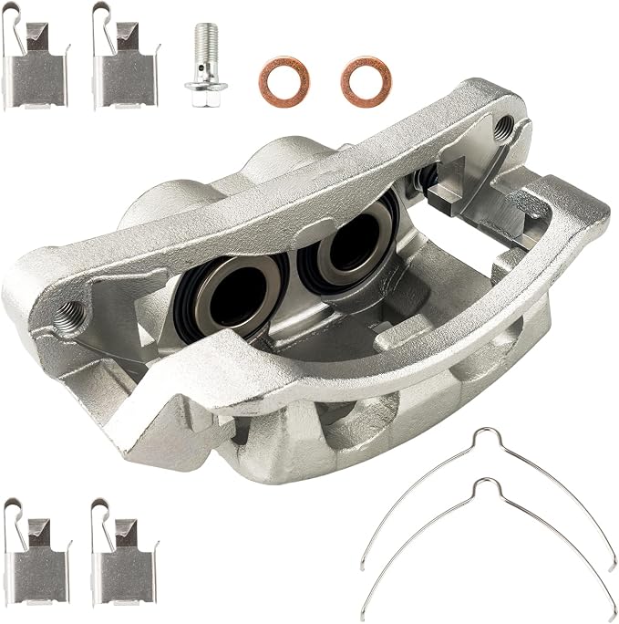 KAX Disc Brake Caliper Assembly Fit for F250 Super Duty 1999-2004, F350 Super Duty 1999-2004, Excursion 2000-2005, Front Right Passenger Side