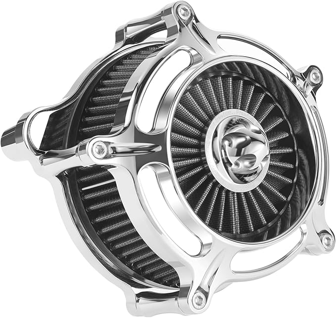 Air Filter Cleaner for Harley Davidson Softail Touring Street Road King Glide Trike for Harley Davidson Air Intake Filters Milwaukee-Eight M8 Engine 114 117 2017-2023 Grey