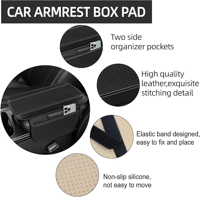NBTEPEM 10 Pcs Car Floor Mats Full Set Car Accessories, Microfiber Leather Steering Wheel Covers 14.5-15 inch, Center Console Cover, Seat Belt Pads, Cup Coasters, Universal Interior Decor(Grey)