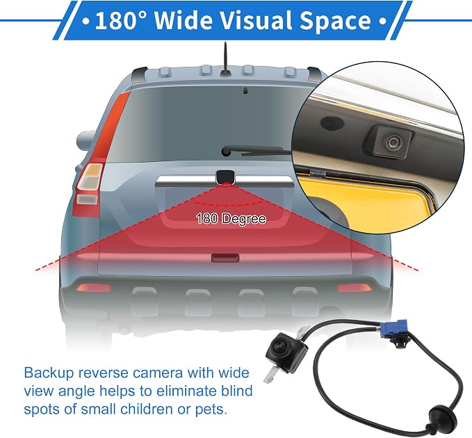 1 Pcs Rear View Camera for Tesla Model S Model x 2017-2023 License Plate Park Assist Camera Backup Reverse Camera Replace No.1061269-00-C