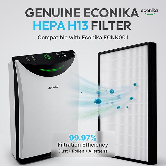 4 in 1 Humidifier and Air Purifier in One Large Room HEPA Air Purifier Humidifier Combo with UV Light, Whole House Large Room Cleaner Up to 1,035 Sq Ft