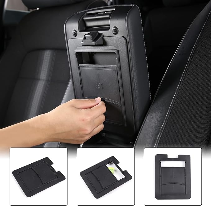 Car Armrest Hidden Storage Box Compatible with Honda Civic 2022 Auto Center Console Handrail Privacy Storage Box Organizer Tray Armrest Storage Box Container Insert Pallet Manager Interior Accessories