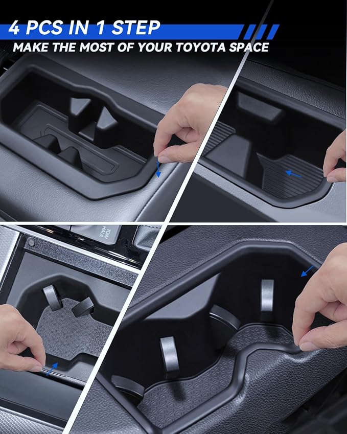 for Sequoia 5 Pcs Cup Holder Set 2023-2026 Sequoia(SR/Limited) Accessories Control Cupholder Insert Durable-8 Seat Only