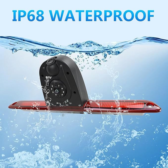 Sprinter Van Brake Light Backup Dual Lens Camera Compatible with Dodge Benz Sprinter W906 /V W Crafter Vans
