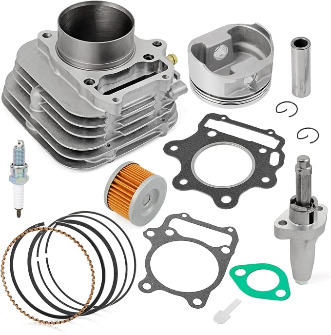 MOTO1988 80mm Big Bore Top End Cylinder Rebuild Kit Piston Ring Tensioner 1993-2008 For Honda TRX300EX TRX 300EX Sportrax 300