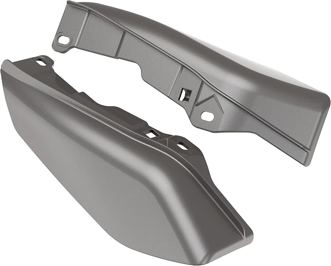 Color - Matched Mid Frame Air Deflectors Heat Shield, Perfectly Fit for Harley Touring Models 2009-2026 Billet Silver
