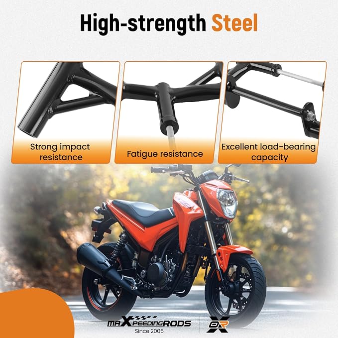 maXpeedingrods Crash Cage Engine Guard for Grom 125 MSX125 2014-2020, Motorcycle Engine Crash Bar Steel Frame Protection