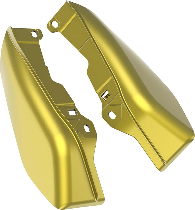 Color - Matched Mid Frame Air Deflectors Heat Shield, Perfectly Fit for Harley Touring Models 2009-2026 Eegle Eye Yellow