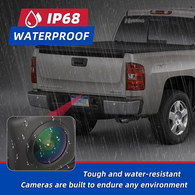 Backup Camera Rear View Camera Compatible with 2014 2015 Chevy Silverado Cheyenne GMC Sierra 1500 2500 HD 3500 HD Replaces # 22803702 23306741