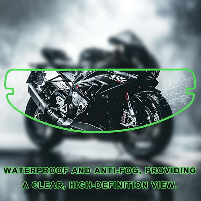 Anti Fog Film for Motorcycle Helmets, Helmet Visor Lens Insert Nano Coating Sticker, Universal Helmet Shield Film Lens (Photochromic)