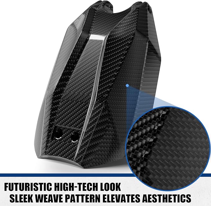 Funparts Real Carbon Fiber Battery Cover for Talaria Sting R MX4, Electric Dirt Bike Battery Guard Protect Warp for Talaria Sting MX4 MX3, High Strength Natural Lluster Colorfast