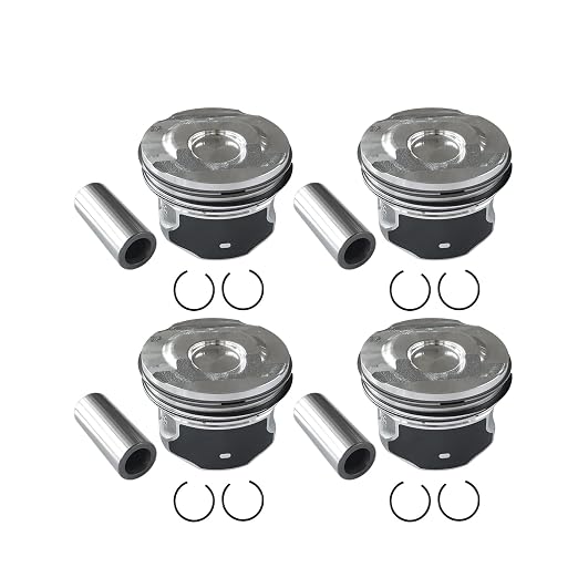 4X 2.0T Pistons & Rings Kit Fit for Buick Envision Regal,for Chevy Malibu Camaro Equinox,for Cadillac CT6 ATS,for GMC Terrain 2013-2020,Replacement 12652809,12569638,89018107,12683808,19180831